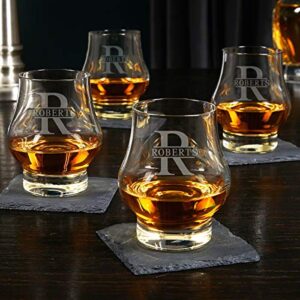 homewetbar engraved official kentucky bourbon trail whiskey glasses, set of 4 (personalized product)