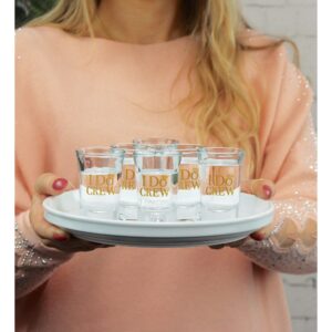 Lillian Rose Set of 6 I Do Bridal Party Shot Glasses