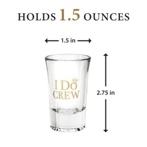 Lillian Rose Set of 6 I Do Bridal Party Shot Glasses