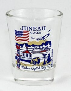 juneau alaska great american cities collection shot glass