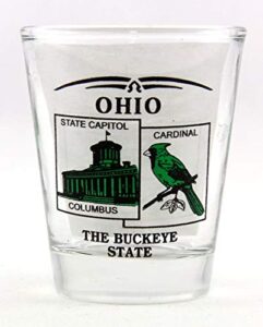 ohio state scenery green new shot glass