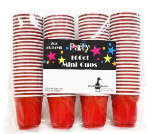 60pc red cup mini party shot glasses set (2-ounce)