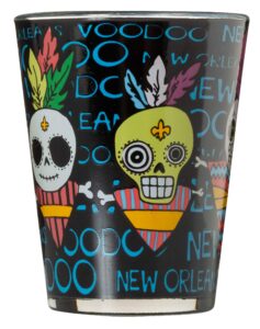 new orleans voodoo doll multicolor souvenir shot glass