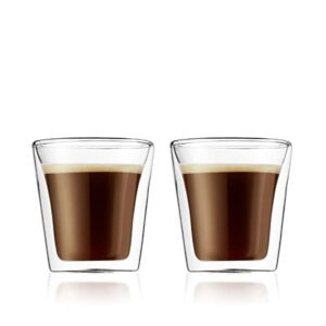 bodum canteen double wall espresso/shot glass, set of 2