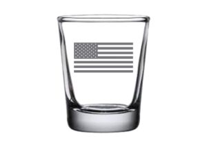 rogue river tactical usa flag subdued shot glass gift for military veteran or patriotic american