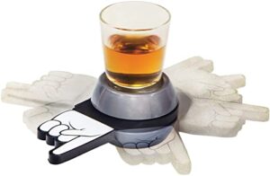 palais glassware shot spinner drinking game - with 1.5 oz. shot glass
