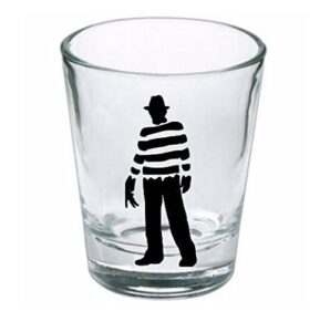 freddy krueger shot glass nightmare on elm street horror halloween drinking bar gift for him her