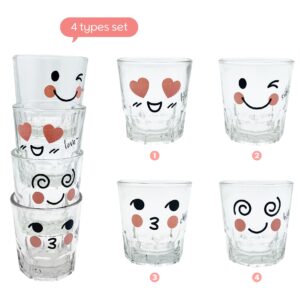 ADDY & PLUSY Korean Lovely Soju Shot Glasses 4pcs