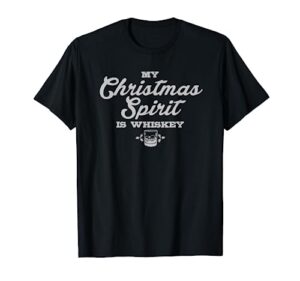 funny christmas drinking shirt whiskey liquor drinker saying