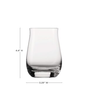 Spiegelau Single Barrel Bourbon Glasses Set of 2 - European-Made Crystal, Modern Whiskey Glasses, Dishwasher Safe, Professional Quality Cocktail Glass Gift Set - 13.25 oz