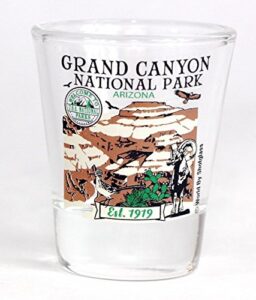 grand canyon arizona national park series collection shot glass