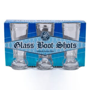shot glass beer boot, gift set of 3