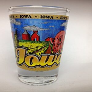 Iowa State Shot Glass Wraparound