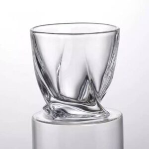 Twist Style Heavy Whiskey Glasses, 10 oz Each, Set of 4 for Bourbon, Cocktails, Old Fashions Drinks