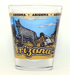 arizona state wraparound shot glass