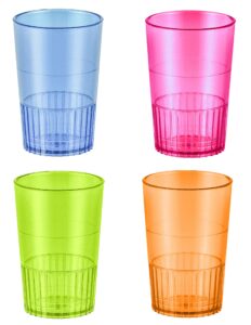 zappy 48 1.5 oz straight wall shooter hard disposable plastic shot glasses party bar glasses wedding cups wine glass cocktail champagne martini neon party cups colored drinking glasses shooter glass