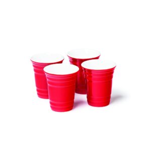 BigMouth Inc Red Cup Shots, Set of 4