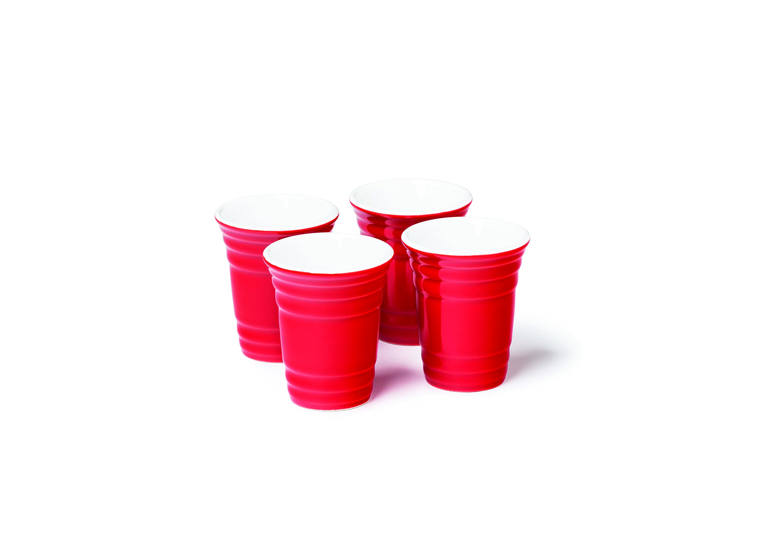 BigMouth Inc Red Cup Shots, Set of 4