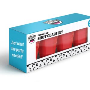BigMouth Inc Red Cup Shots, Set of 4