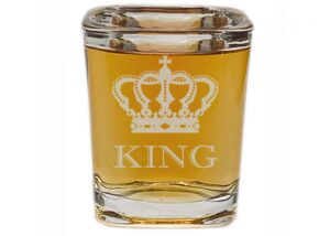 rogue river tactical square funny king shot glass gift for him husband dad father joke gag gift