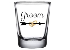 rogue river tactical groom shot glass set gift for husband wife newlywed wedding gift novelty