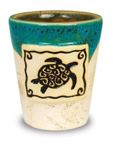 cape shore potter's shot -turtle ideal for coffee espresso, tea, parties, housewarming