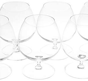Luigi Bormioli Vinoteque 15.75 oz Cognac/Brandy Glasses, Set of 6, Clear