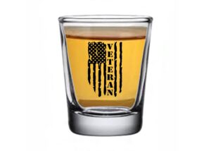 rogue river tactical usa tattered flag veteran shot glass gift for military untied states of america vet