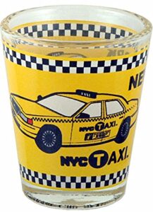 torkia - official licensed nyc taxi - shot glass - 1.5oz (clear)