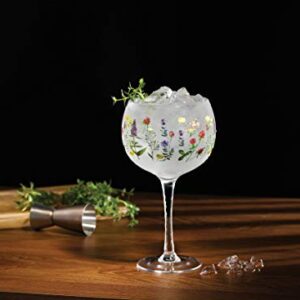 Ginology Wildflowers Copa Glass