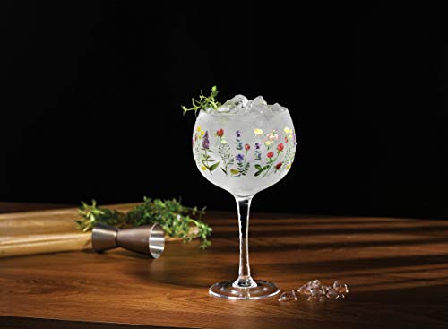 Ginology Wildflowers Copa Glass