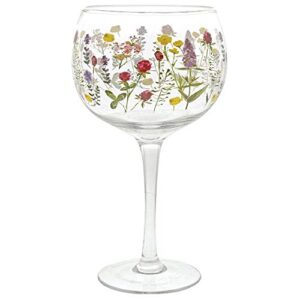 Ginology Wildflowers Copa Glass