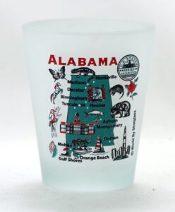 alabama us states series collection shot glass