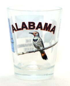alabama the yellowhammer state all-american collection shot glass