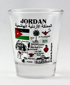 jordan landmarks and icons collage shot glass