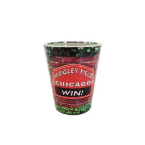 chicago wrigley field brick & ivy shot glass