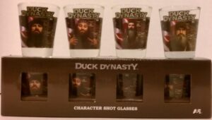 duck dynasty 4 shot glass set