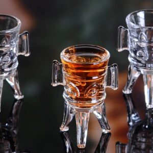 Shot Glasses, 0.35oz Mini Shot Glass Set of 6/Cordial Glasses/Glasses Snifters/Cute Shot Glasses/Clear Shot Glasses/Sherry Glasses/Tasting Glasses/Tripod Glasses/