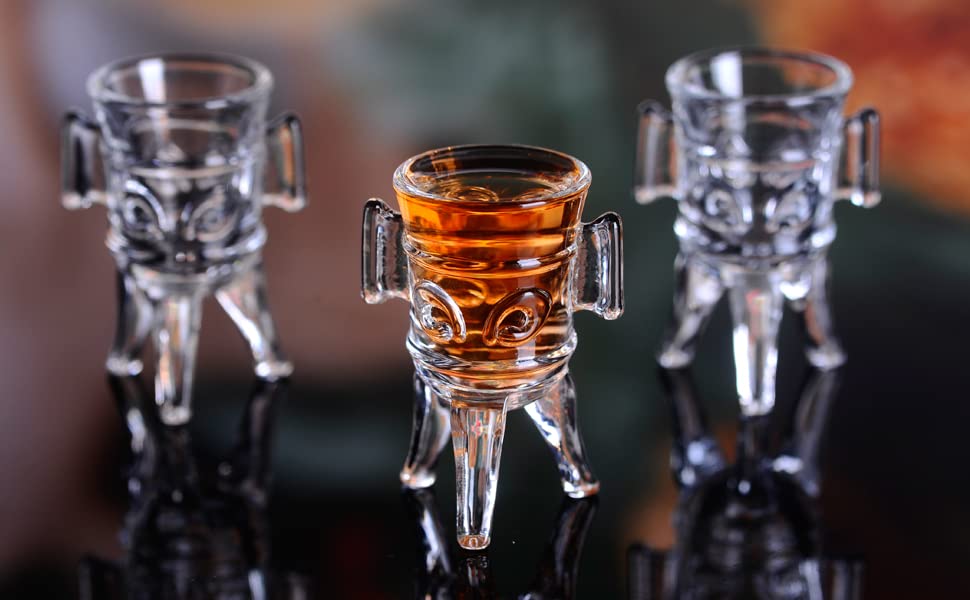 Shot Glasses, 0.35oz Mini Shot Glass Set of 6/Cordial Glasses/Glasses Snifters/Cute Shot Glasses/Clear Shot Glasses/Sherry Glasses/Tasting Glasses/Tripod Glasses/