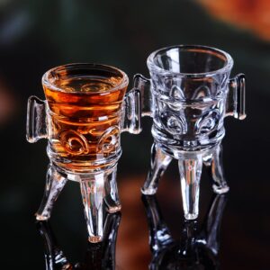 Shot Glasses, 0.35oz Mini Shot Glass Set of 6/Cordial Glasses/Glasses Snifters/Cute Shot Glasses/Clear Shot Glasses/Sherry Glasses/Tasting Glasses/Tripod Glasses/