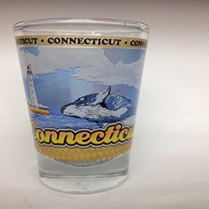 Connecticut State Shot Glass Wraparound