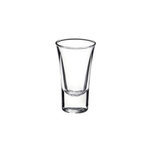 bormioli rocco dublino collection shot glasses - set of 6 clear shot tumblers with heavy base – 2-ounce shooter glass for spirits & liquors – classic european design drinkware for bar, pub & home use