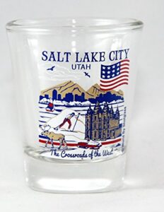 salt lake city utah great american cities collection shot glass