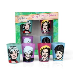 The Golden Girls 2-Ounce Character Mini Glasses | Set of 4