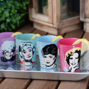 The Golden Girls 2-Ounce Character Mini Glasses | Set of 4