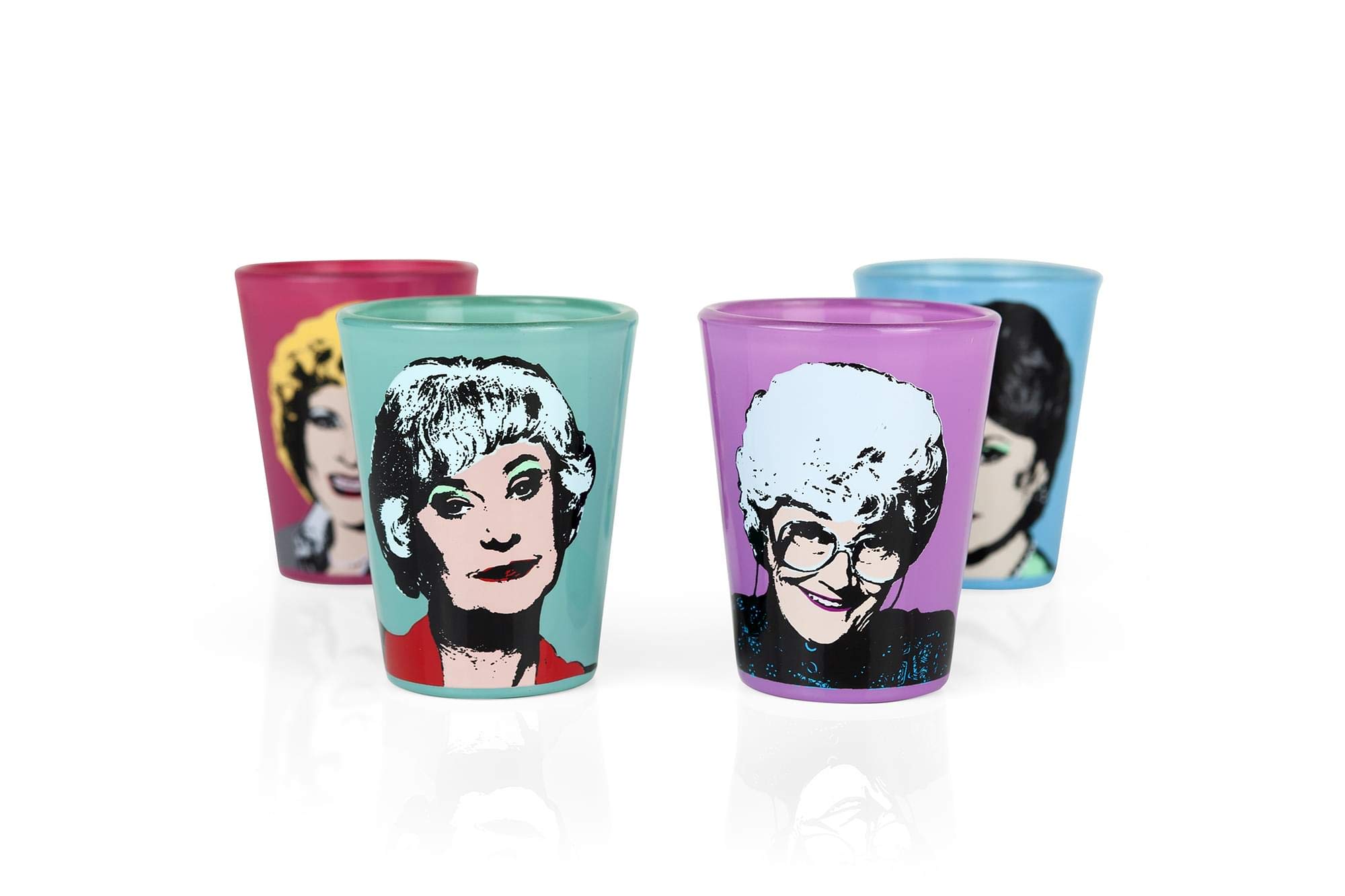 The Golden Girls 2-Ounce Character Mini Glasses | Set of 4