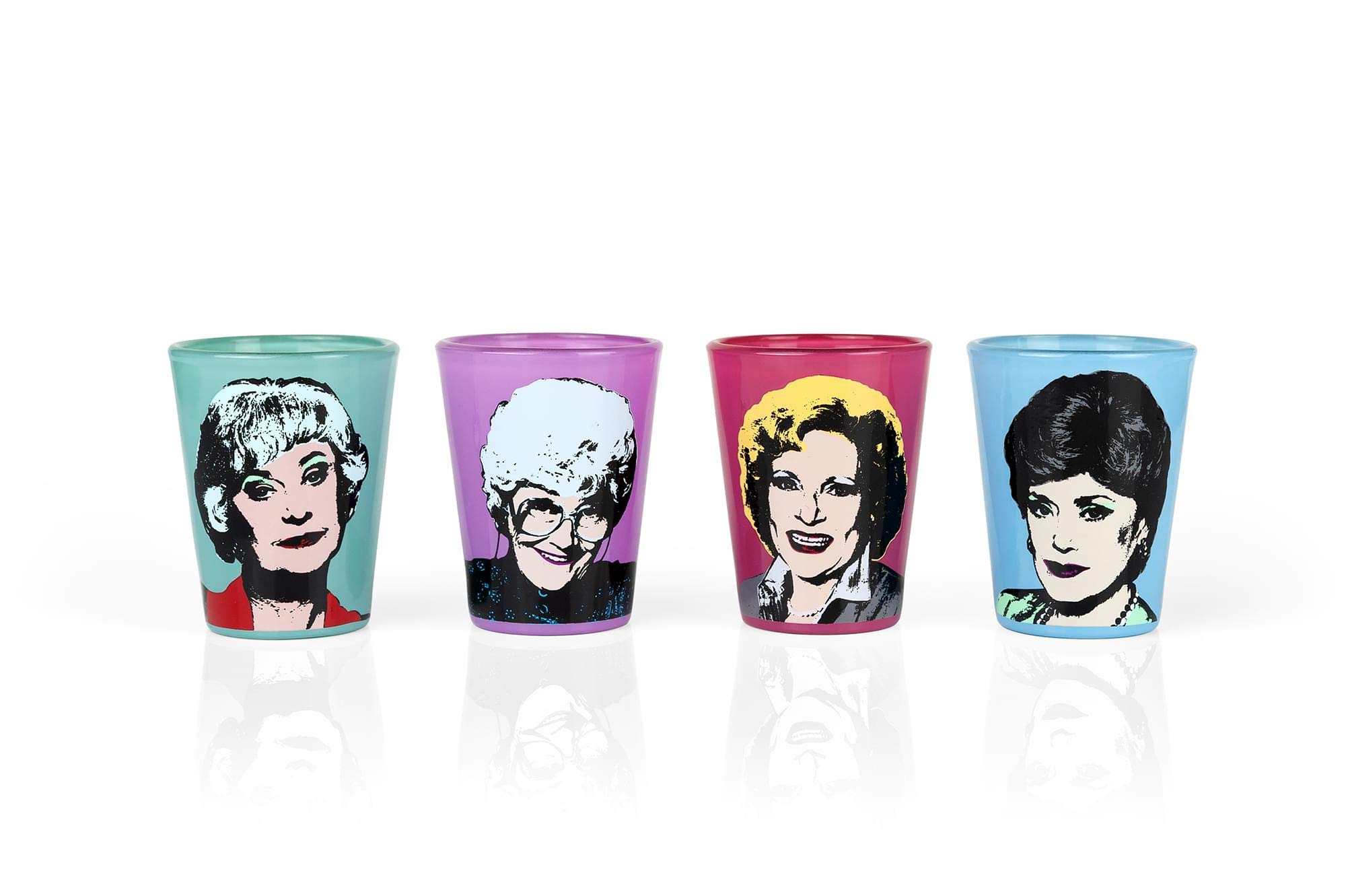 The Golden Girls 2-Ounce Character Mini Glasses | Set of 4