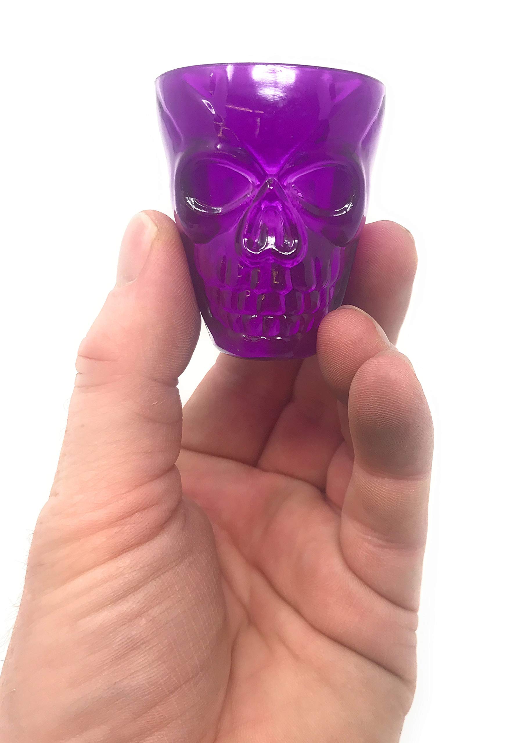 Funiverse 40 Bulk Halloween Skull Party Favor Shot Glasses or Dessert Cups - ideal for kids of all ages
