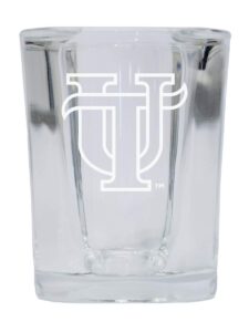 r and r imports university of tampa spartans 2 ounce square shot glass laser etched logo design officially licensed collegiate product