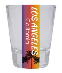 los angeles california west coast trendy souvenir round shot glass